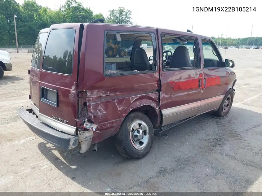 2002 Chevrolet Astro Passenger Ls VIN: 1GNDM19X22B105214 Lot: 45385423