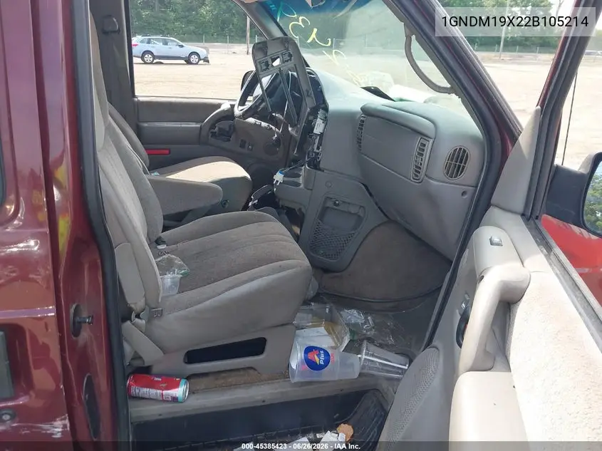 2002 Chevrolet Astro Passenger Ls VIN: 1GNDM19X22B105214 Lot: 45385423