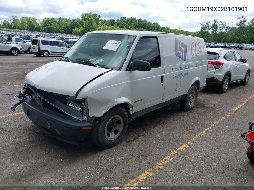 2002 Chevrolet Astro VIN: 1GCDM19X02B101901 Lot: 45429015