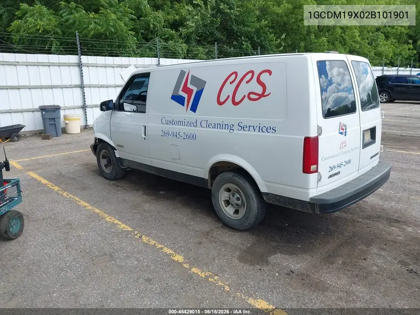 2002 Chevrolet Astro VIN: 1GCDM19X02B101901 Lot: 45429015