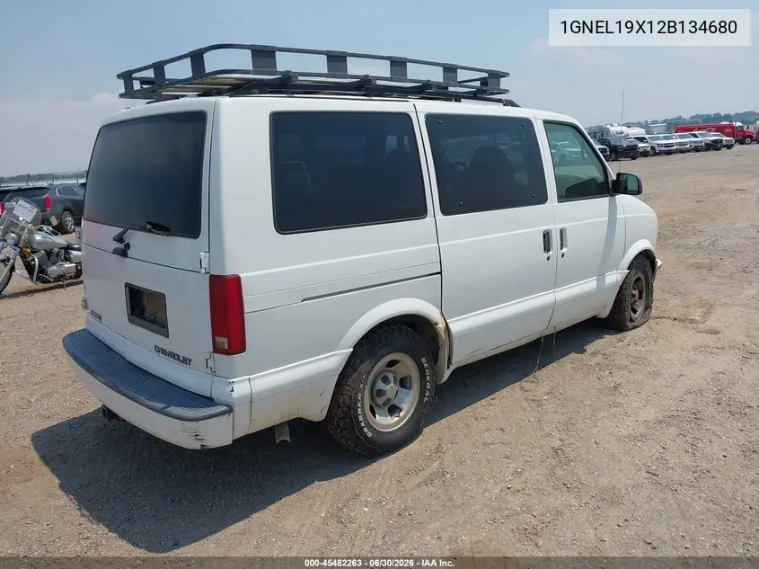 2002 Chevrolet Astro Passenger Ls VIN: 1GNEL19X12B134680 Lot: 45482263