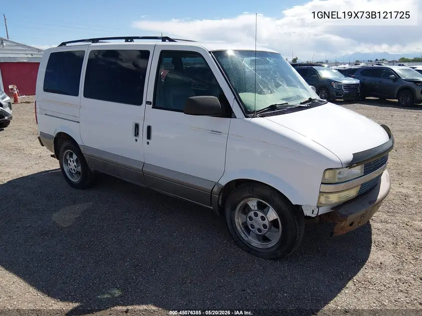 2003 Chevrolet Astro Ls VIN: 1GNEL19X73B121725 Lot: 45076385