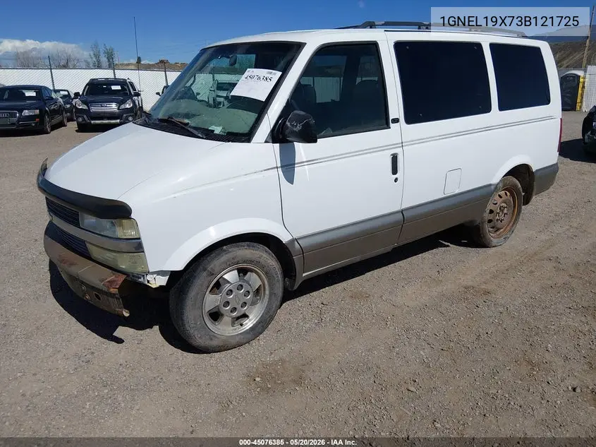 2003 Chevrolet Astro Ls VIN: 1GNEL19X73B121725 Lot: 45076385