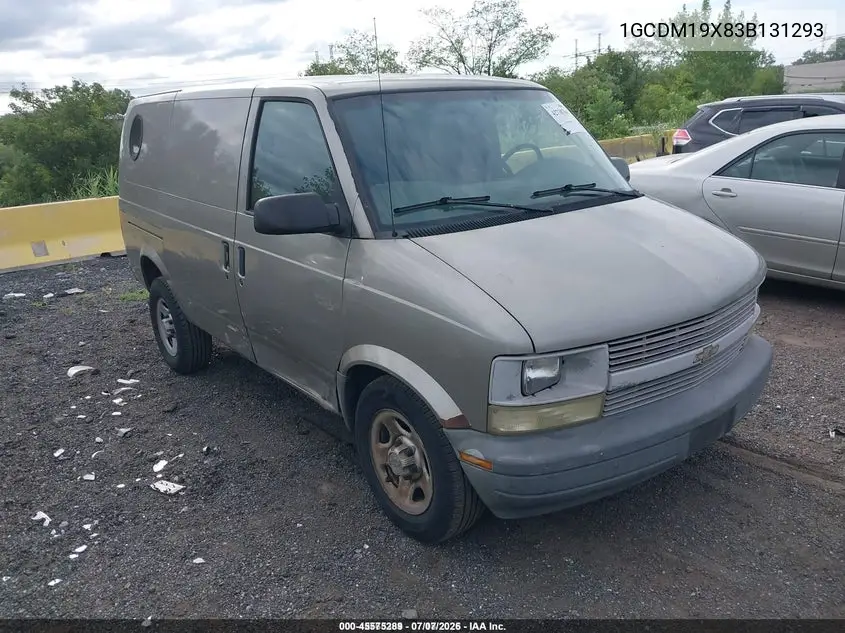 2003 Chevrolet Astro VIN: 1GCDM19X83B131293 Lot: 45575289