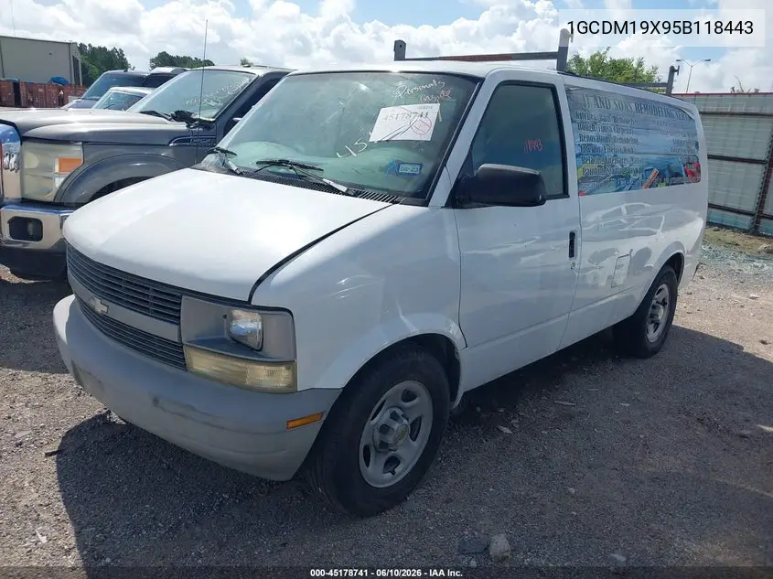 2005 Chevrolet Astro VIN: 1GCDM19X95B118443 Lot: 45178741