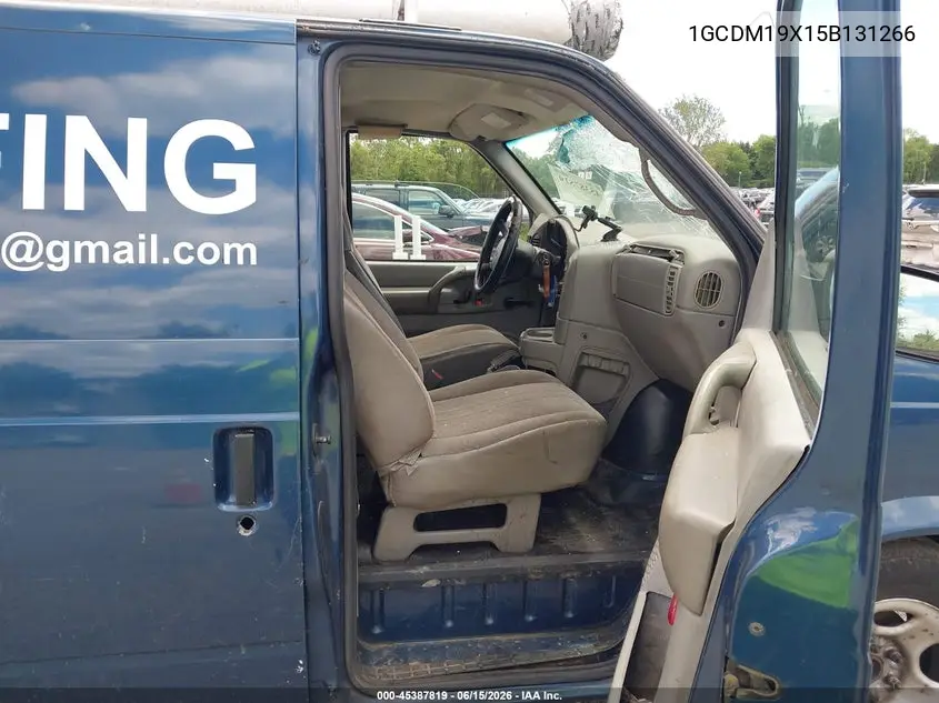 2005 Chevrolet Astro VIN: 1GCDM19X15B131266 Lot: 45387819