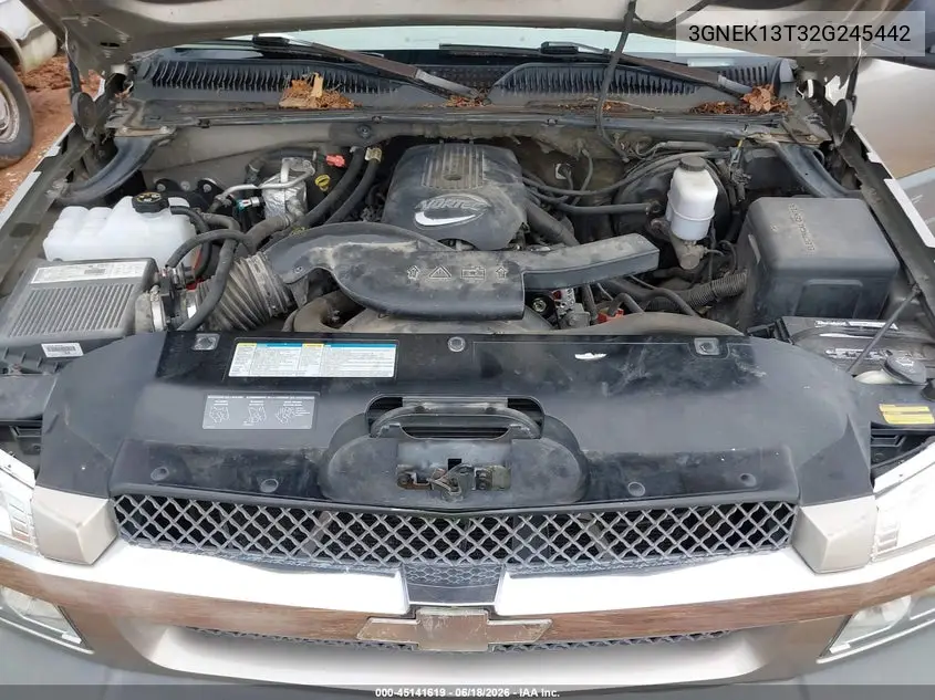 2002 Chevrolet Avalanche 1500 VIN: 3GNEK13T32G245442 Lot: 45141619