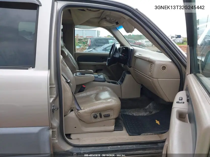 2002 Chevrolet Avalanche 1500 VIN: 3GNEK13T32G245442 Lot: 45141619