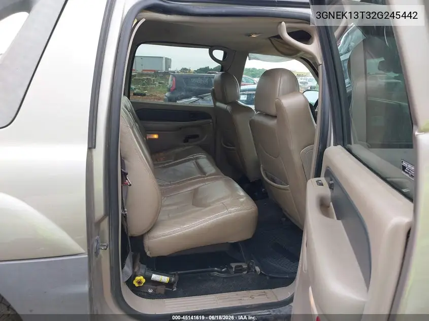 2002 Chevrolet Avalanche 1500 VIN: 3GNEK13T32G245442 Lot: 45141619