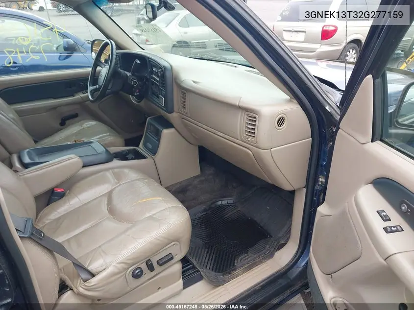 2002 Chevrolet Avalanche 1500 VIN: 3GNEK13T32G277159 Lot: 45167248