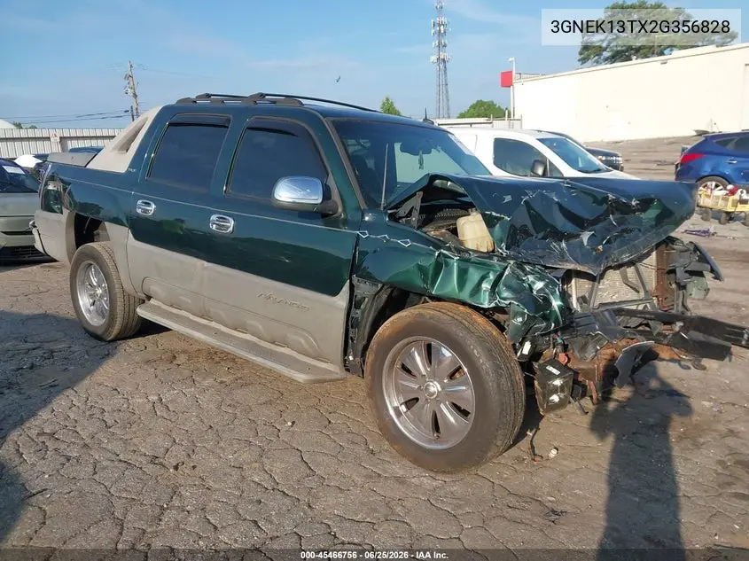 2002 Chevrolet Avalanche 1500 VIN: 3GNEK13TX2G356828 Lot: 45466756