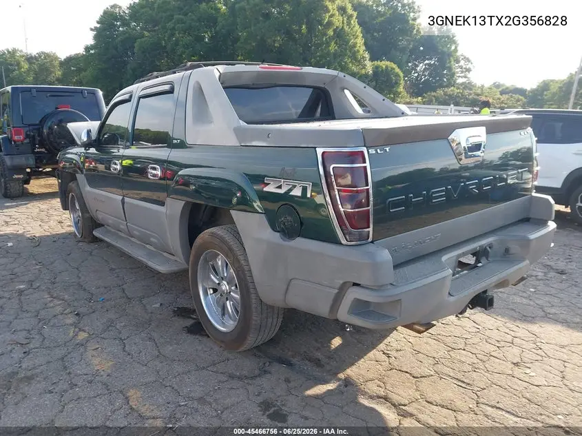 2002 Chevrolet Avalanche 1500 VIN: 3GNEK13TX2G356828 Lot: 45466756