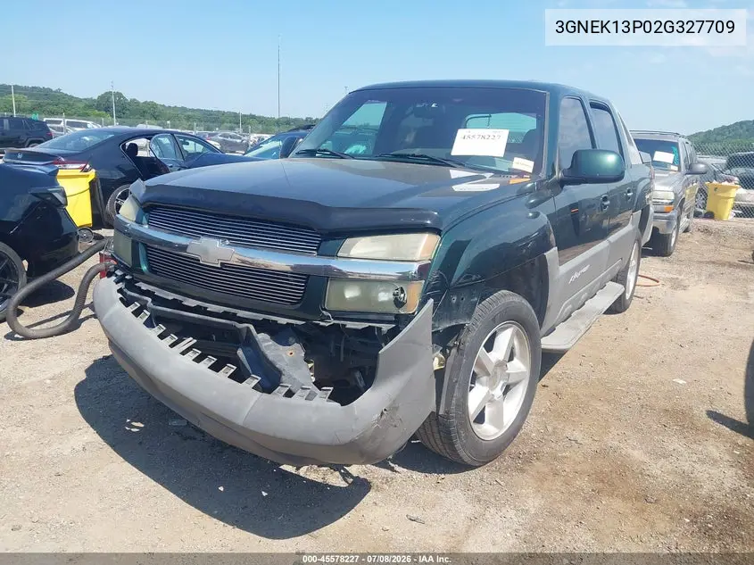 2002 Chevrolet Avalanche VIN: 3GNEK13P02G327709 Lot: 45578227