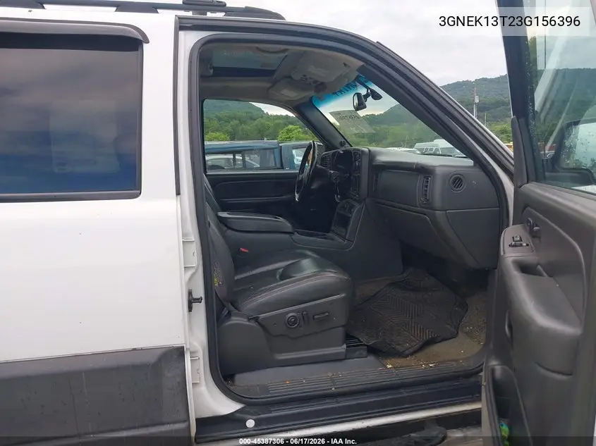 2003 Chevrolet Avalanche 1500 VIN: 3GNEK13T23G156396 Lot: 45387306