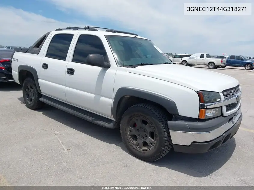 2004 Chevrolet Avalanche 1500 VIN: 3GNEC12T44G318271 Lot: 45217879