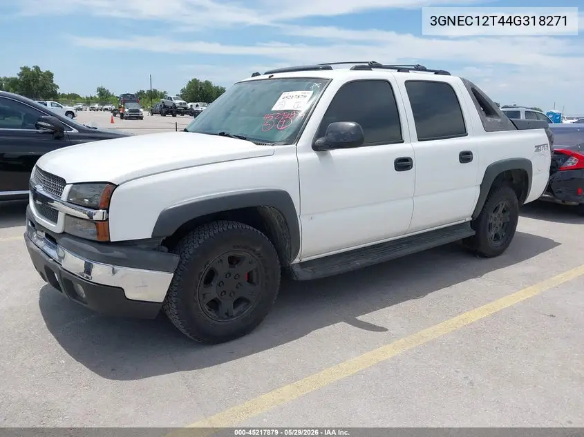2004 Chevrolet Avalanche 1500 VIN: 3GNEC12T44G318271 Lot: 45217879