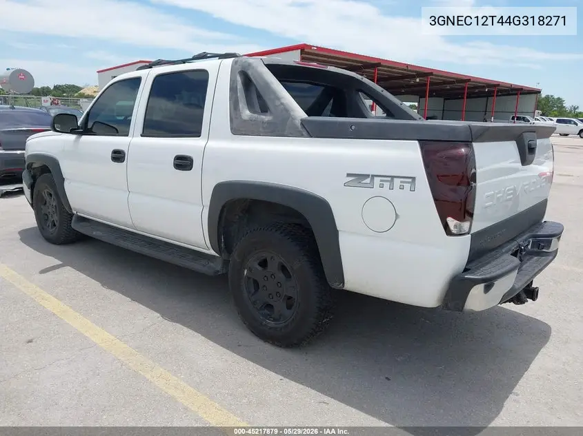 2004 Chevrolet Avalanche 1500 VIN: 3GNEC12T44G318271 Lot: 45217879