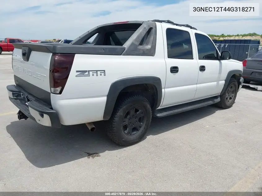 2004 Chevrolet Avalanche 1500 VIN: 3GNEC12T44G318271 Lot: 45217879