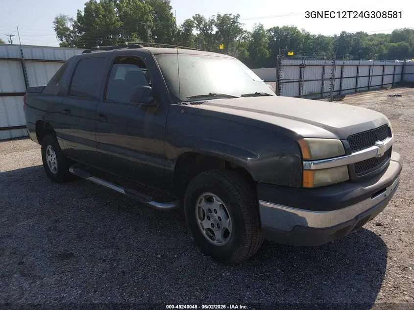 2004 Chevrolet Avalanche 1500 VIN: 3GNEC12T24G308581 Lot: 45240048