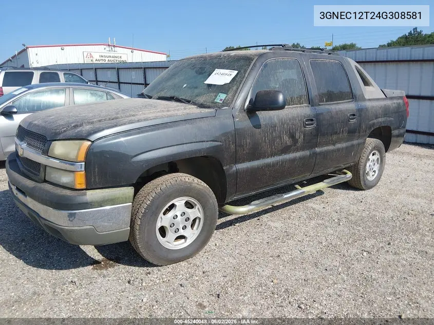 2004 Chevrolet Avalanche 1500 VIN: 3GNEC12T24G308581 Lot: 45240048
