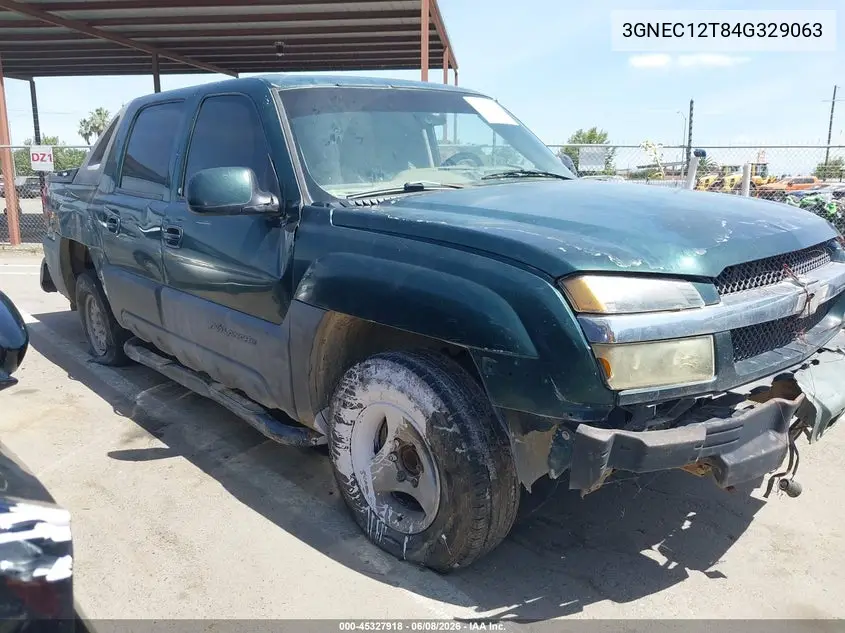2004 Chevrolet Avalanche 1500 VIN: 3GNEC12T84G329063 Lot: 45327918
