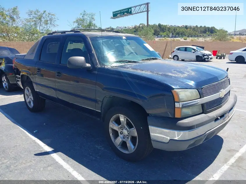 2004 Chevrolet Avalanche 1500 VIN: 3GNEC12T84G237046 Lot: 45592697