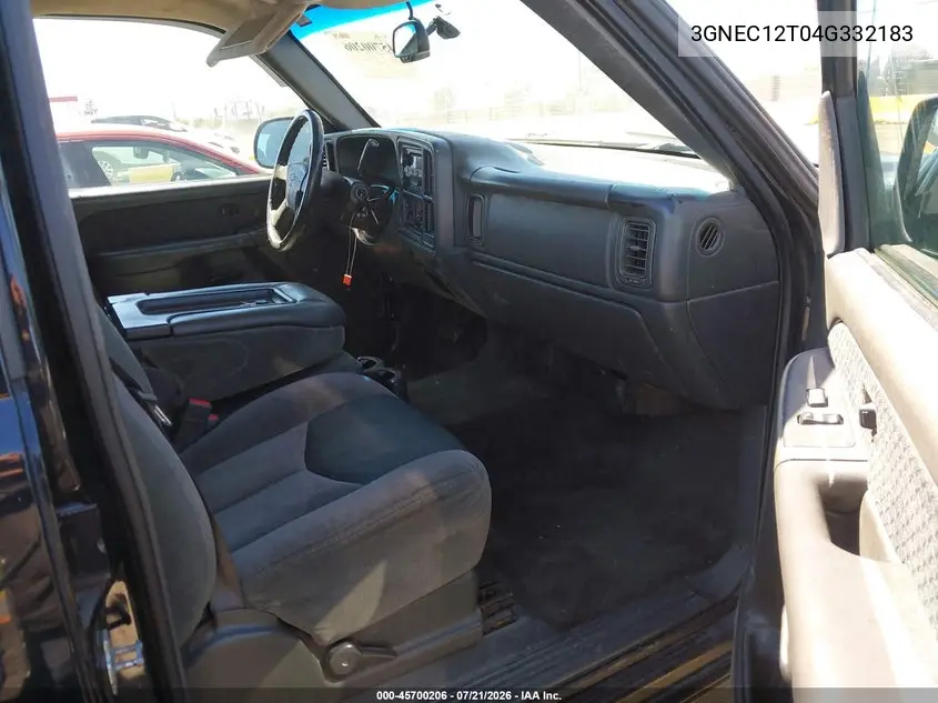 2004 Chevrolet Avalanche 1500 VIN: 3GNEC12T04G332183 Lot: 45700206
