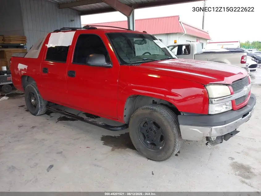 2005 Chevrolet Avalanche 1500 Ls VIN: 3GNEC12Z15G222622 Lot: 45201521