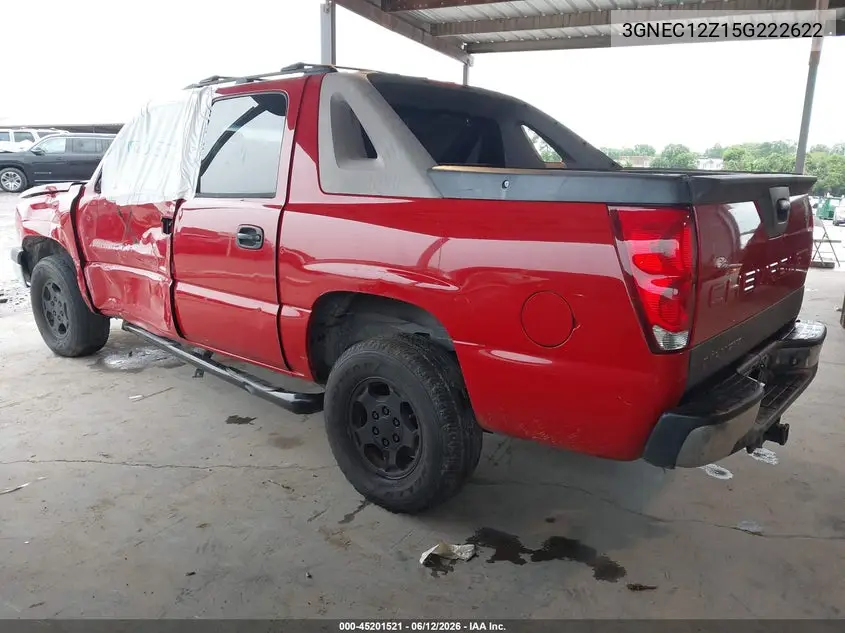 2005 Chevrolet Avalanche 1500 Ls VIN: 3GNEC12Z15G222622 Lot: 45201521