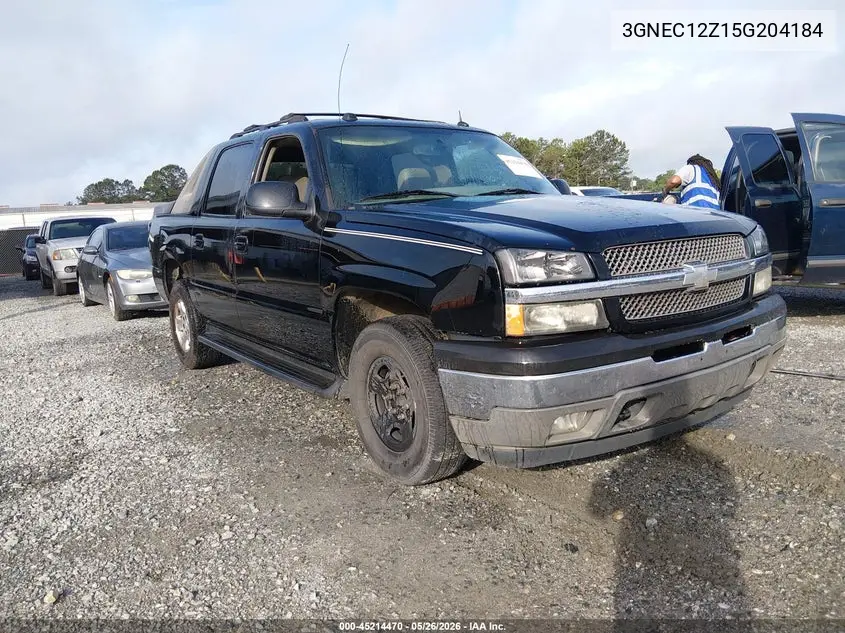 2005 Chevrolet Avalanche 1500 Z66 VIN: 3GNEC12Z15G204184 Lot: 45214470