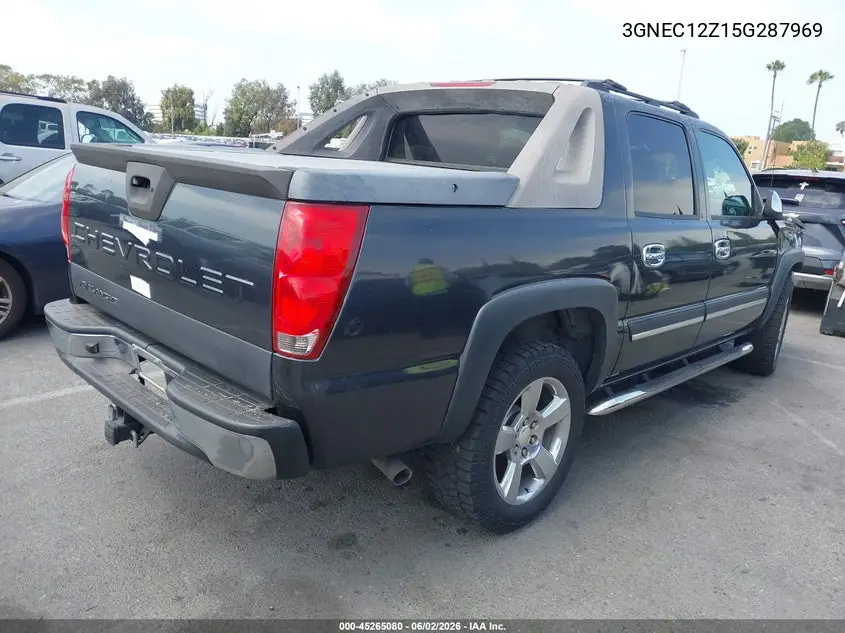2005 Chevrolet Avalanche 1500 Z66 VIN: 3GNEC12Z15G287969 Lot: 45265080