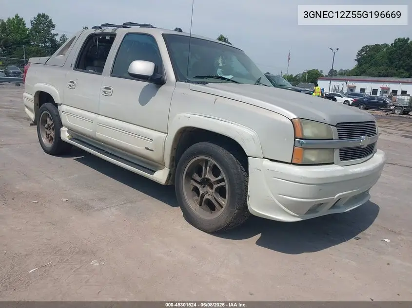 2005 Chevrolet Avalanche 1500 Z66 VIN: 3GNEC12Z55G196669 Lot: 45301524