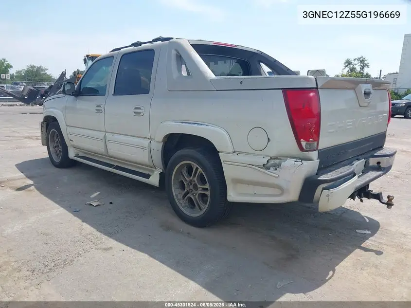 2005 Chevrolet Avalanche 1500 Z66 VIN: 3GNEC12Z55G196669 Lot: 45301524