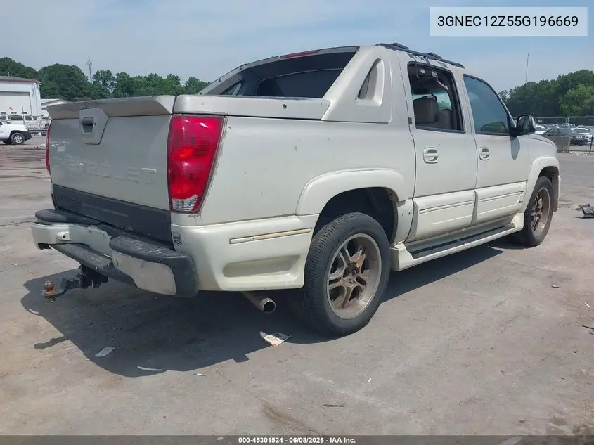 2005 Chevrolet Avalanche 1500 Z66 VIN: 3GNEC12Z55G196669 Lot: 45301524