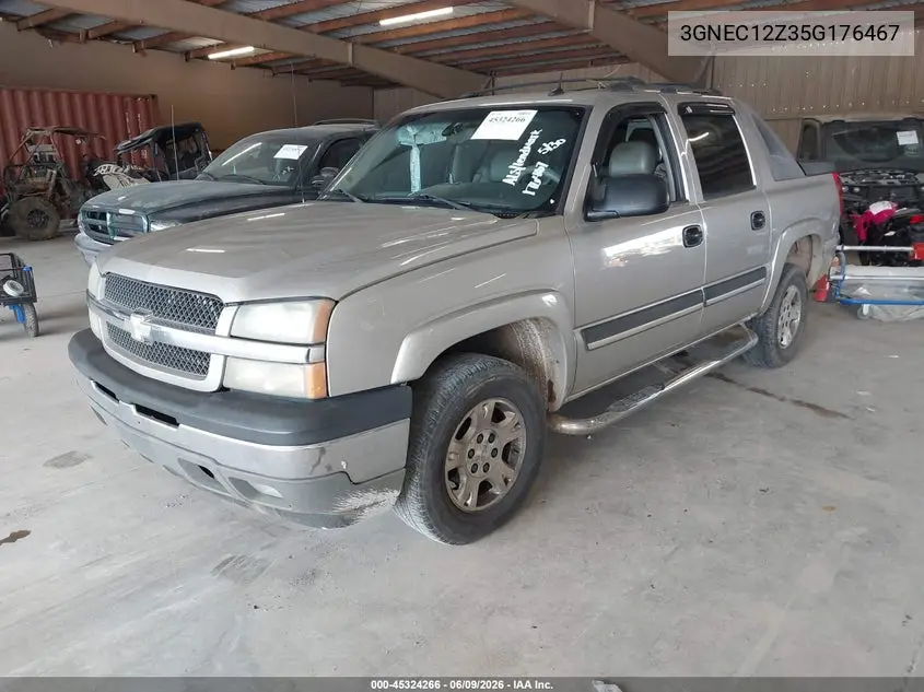 2005 Chevrolet Avalanche 1500 Z66 VIN: 3GNEC12Z35G176467 Lot: 45324266