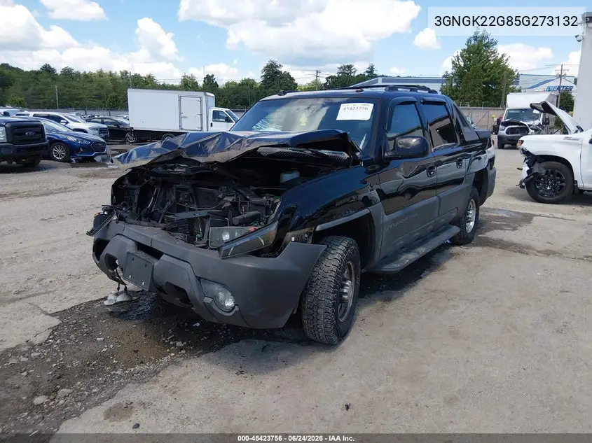2005 Chevrolet Avalanche 2500 Lt VIN: 3GNGK22G85G273132 Lot: 45423756