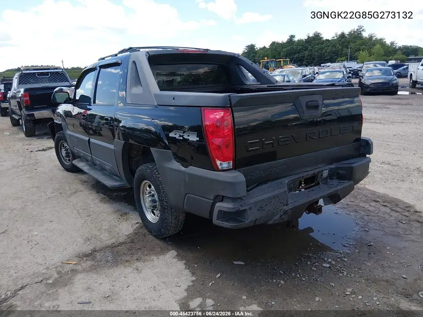 2005 Chevrolet Avalanche 2500 Lt VIN: 3GNGK22G85G273132 Lot: 45423756