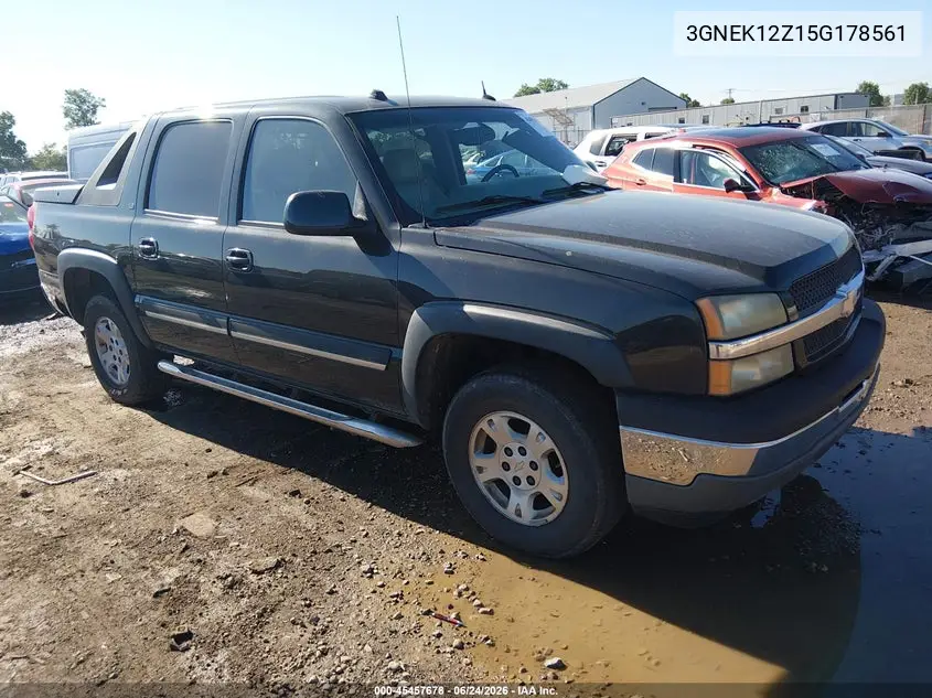 2005 Chevrolet Avalanche 1500 Z71 VIN: 3GNEK12Z15G178561 Lot: 45457678
