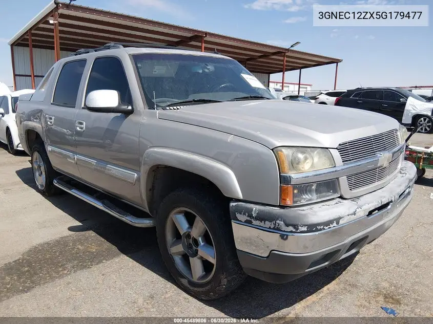 2005 Chevrolet Avalanche 1500 Ls VIN: 3GNEC12ZX5G179477 Lot: 45489806