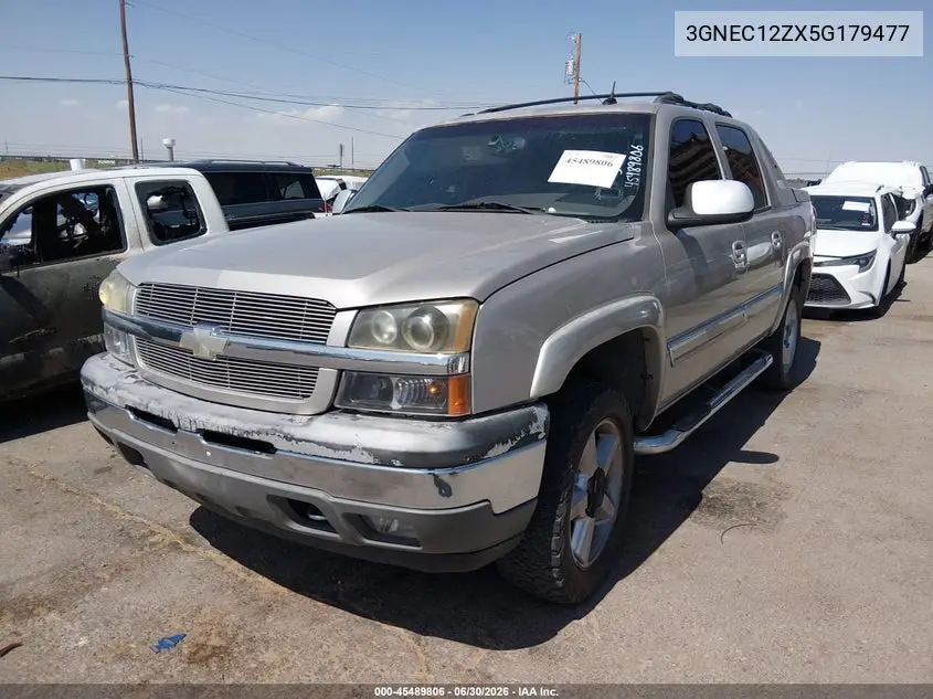 2005 Chevrolet Avalanche 1500 Ls VIN: 3GNEC12ZX5G179477 Lot: 45489806