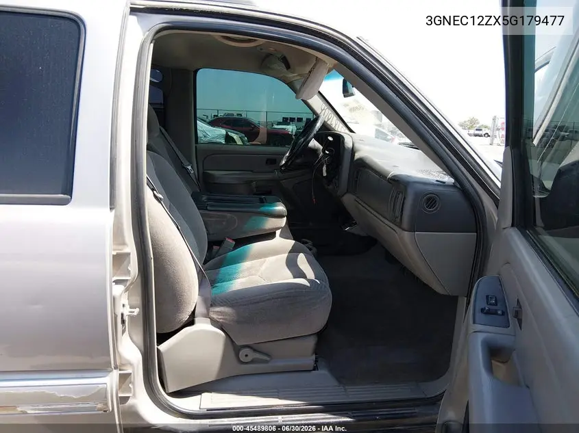 2005 Chevrolet Avalanche 1500 Ls VIN: 3GNEC12ZX5G179477 Lot: 45489806