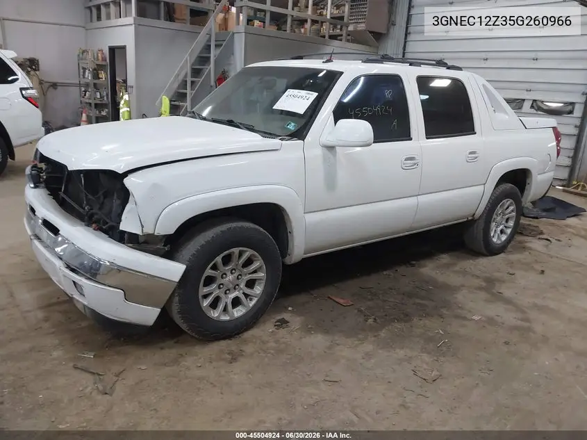 2005 Chevrolet Avalanche 1500 Ls VIN: 3GNEC12Z35G260966 Lot: 45504924