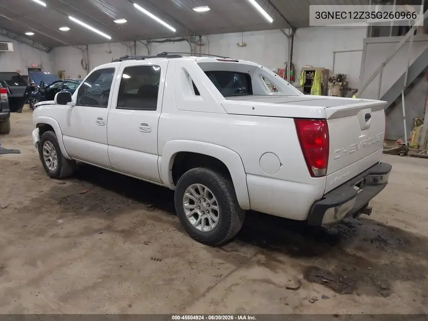 2005 Chevrolet Avalanche 1500 Ls VIN: 3GNEC12Z35G260966 Lot: 45504924