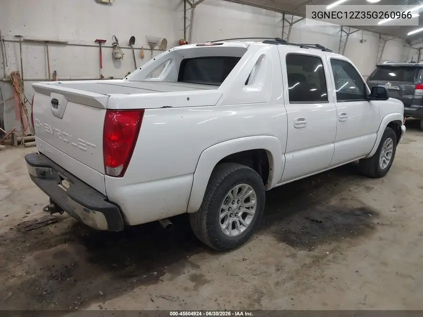 2005 Chevrolet Avalanche 1500 Ls VIN: 3GNEC12Z35G260966 Lot: 45504924