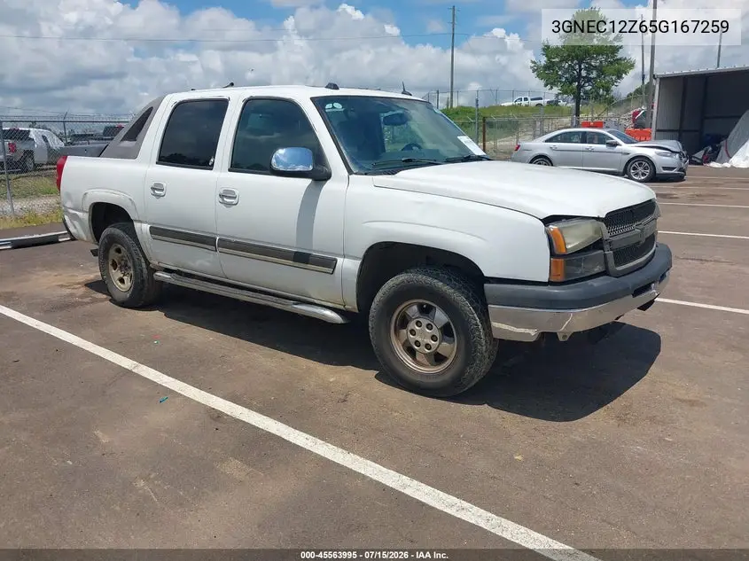 2005 Chevrolet Avalanche 1500 Ls VIN: 3GNEC12Z65G167259 Lot: 45563995