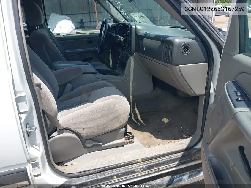2005 Chevrolet Avalanche 1500 Ls VIN: 3GNEC12Z65G167259 Lot: 45563995