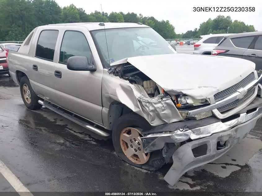 2005 Chevrolet Avalanche 1500 Z71 VIN: 3GNEK12Z25G230358 Lot: 45605124