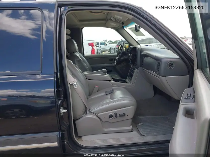 2006 Chevrolet Avalanche 1500 Z71 VIN: 3GNEK12Z66G153320 Lot: 45374810