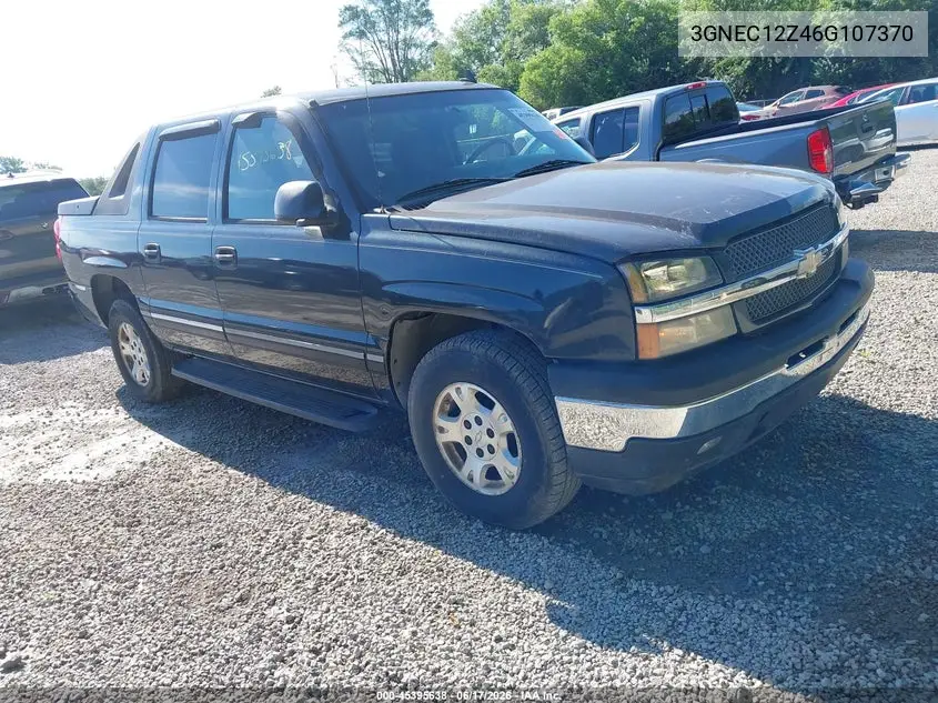 2006 Chevrolet Avalanche 1500 Z66 VIN: 3GNEC12Z46G107370 Lot: 45395638