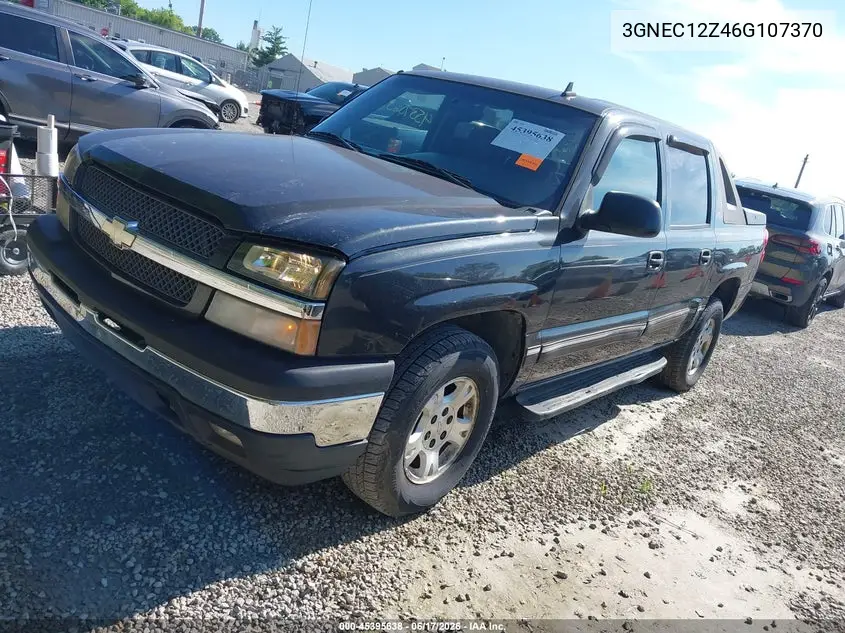 2006 Chevrolet Avalanche 1500 Z66 VIN: 3GNEC12Z46G107370 Lot: 45395638